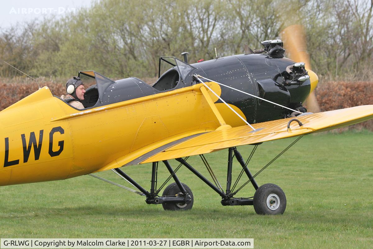 G-RLWG, 1942 Ryan PT-22 Recruit (ST3KR) C/N 1716, Ryan ST3KR at Breighton Airfield, March 27th 2011.