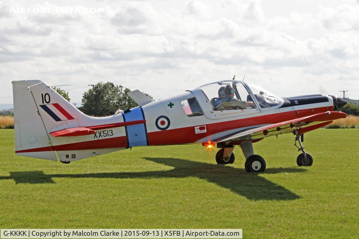 G-KKKK, 1973 Scottish Aviation Bulldog T.1 C/N BH120/199, Scottish Aviation Bulldog T.1, Fishburn Airfield, September 13th 2015.