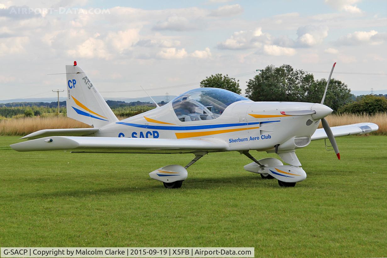 G-SACP, 2013 Aero AT-3 R100 C/N AT3-062, Aero AT-3 R100 at Fishburn Airfield, September 19th 2015.