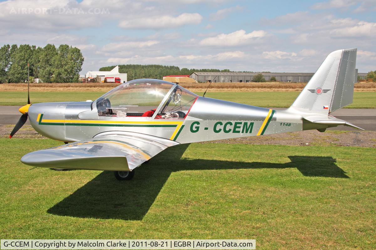 G-CCEM, 2003 Aerotechnik EV-97A Eurostar C/N PFA 315-13987, Aerotechnik EV-97 Eurostar at The Real Aeroplane Company's Summer Fly-In, Breighton Airfield, August 2011.