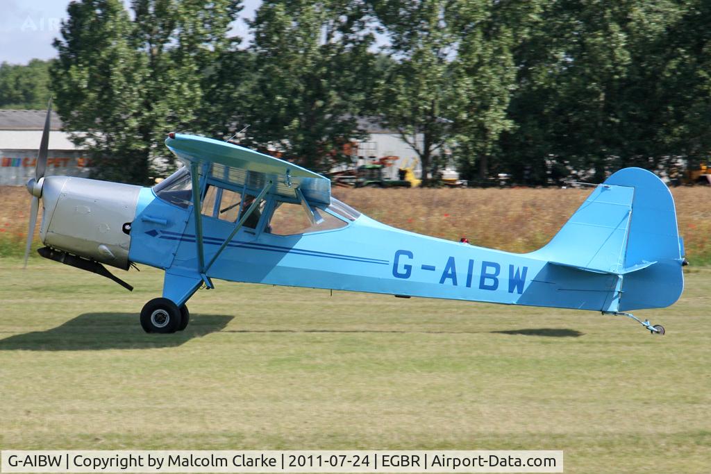 G-AIBW, 1946 Auster J-1N Alpha C/N 2158, Auster J1M at The Real Aeroplane Company's Wings & Wheels Weekend, Breighton Airfield, July 24th 2011.