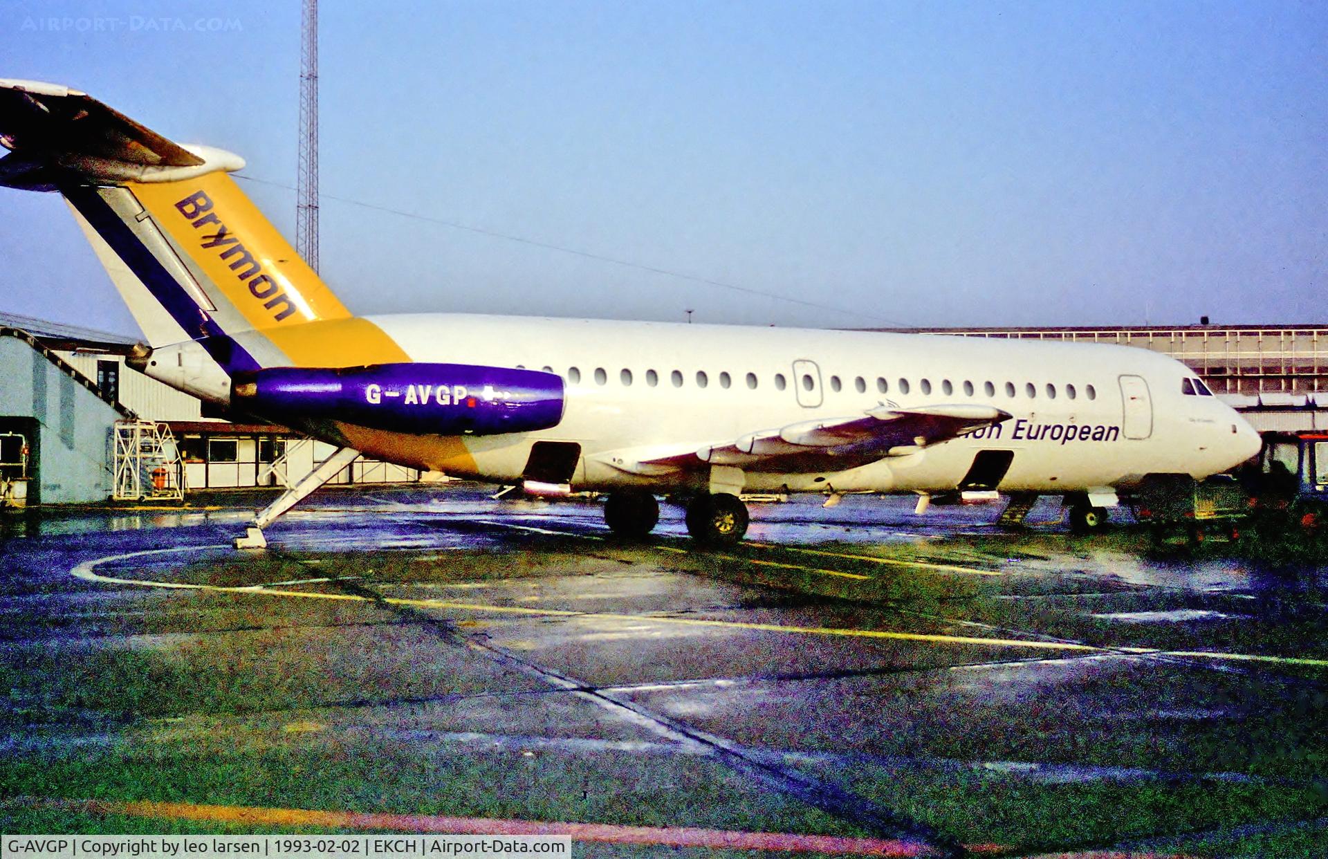 G-AVGP, 1967 BAC 111-408EF One-Eleven C/N BAC.114, Copenhagen 2.2.93