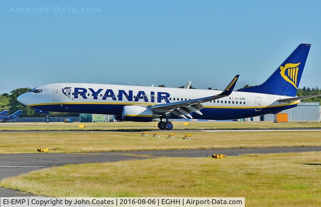 EI-EMP, 2010 Boeing 737-8AS C/N 40285, Touching down on 26