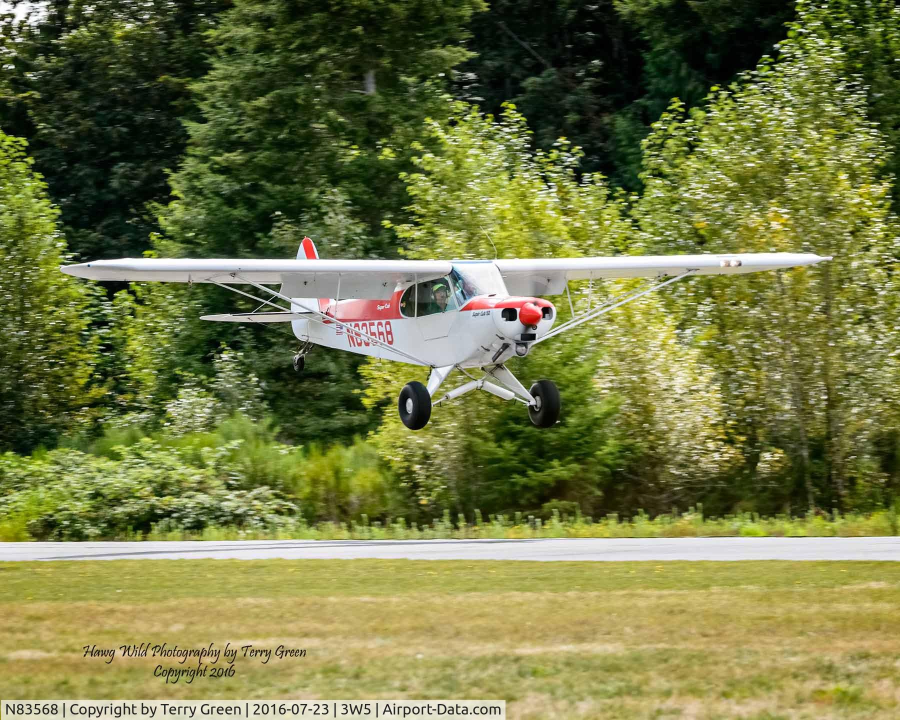 N83568, Piper PA-18-150 Super Cub C/N 18-7709080, 2016 North Cascades Vintage Aircraft Museum Fly-In Mears Field 3W5 Concrete Washington