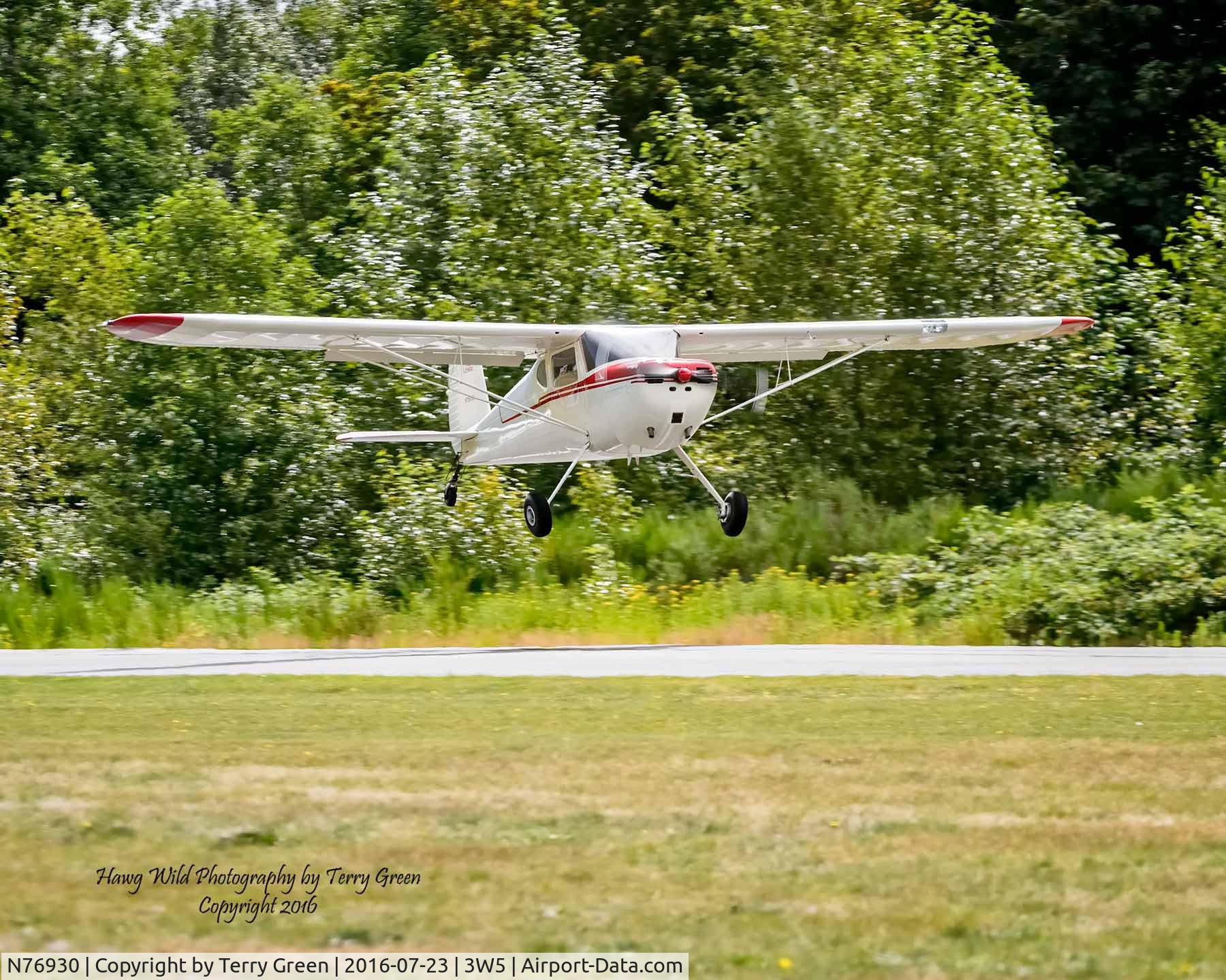 N76930, 1946 Cessna 140 C/N 11372, 2016 North Cascades Vintage Aircraft Museum Fly-In Mears Field 3W5 Concrete Washington