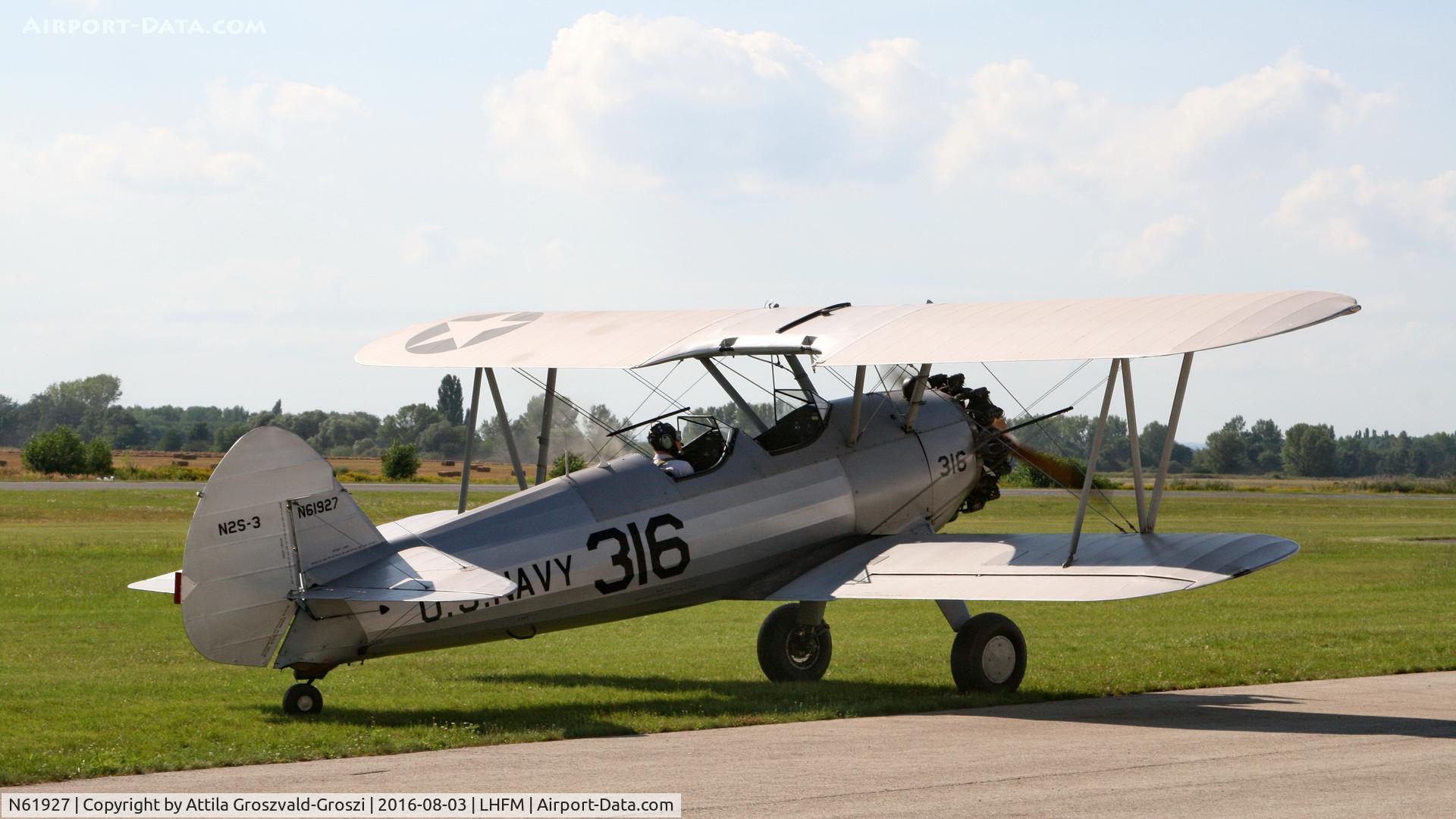 N61927, 1945 Boeing A75 C/N 75-148, Fertoszentmiklós, Meidl-Airport, Hungary