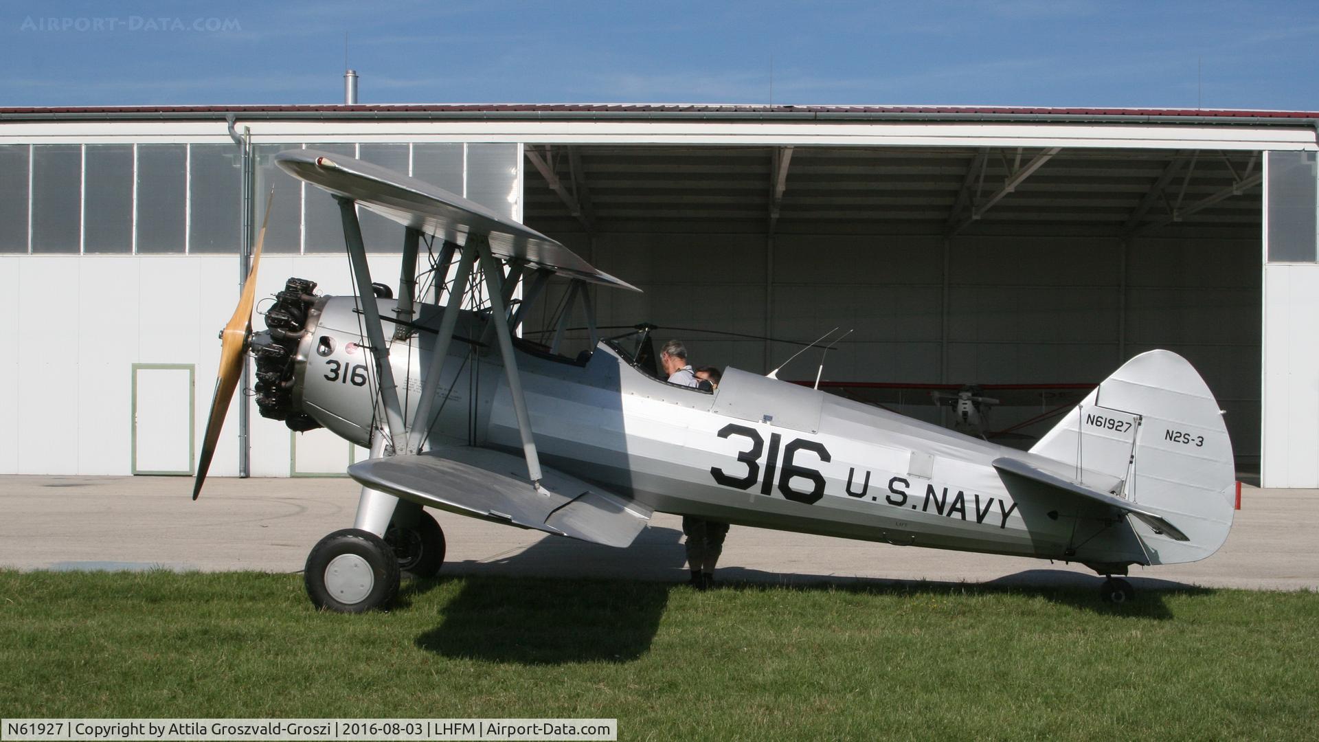 N61927, 1945 Boeing A75 C/N 75-148, Fertoszentmiklós, Meidl-Airport, Hungary