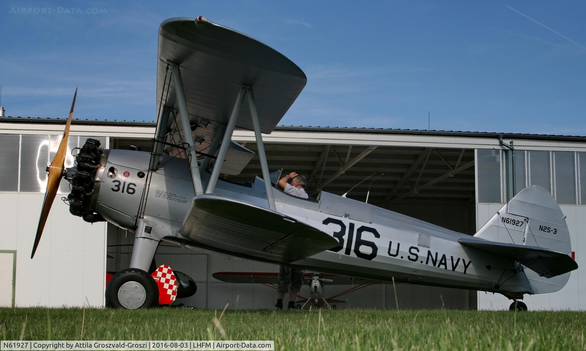 N61927, 1945 Boeing A75 C/N 75-148, Fertoszentmiklós, Meidl-Airport, Hungary