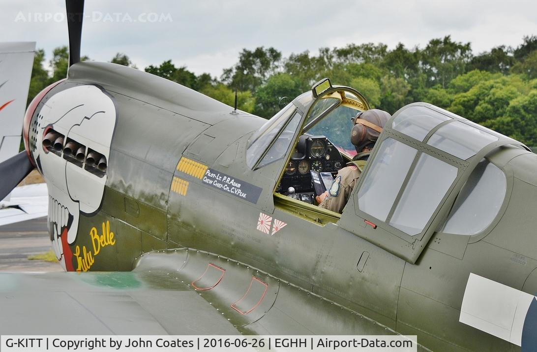 G-KITT, 1943 Curtiss P-40M Warhawk C/N 27490, Preparing to depart