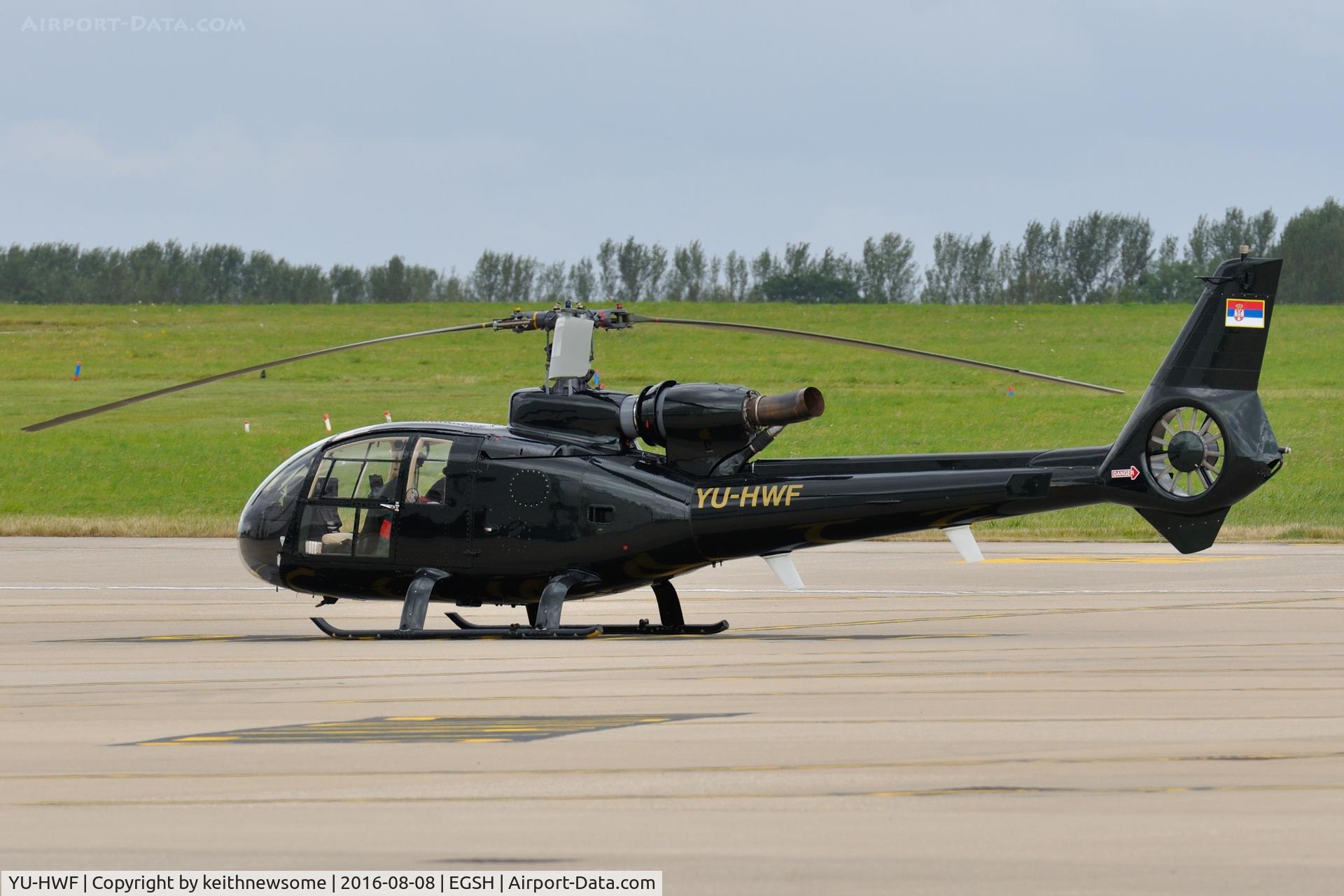 YU-HWF, 1977 Aerospatiale SA-341G Gazelle C/N 1407, Nice Visitor.