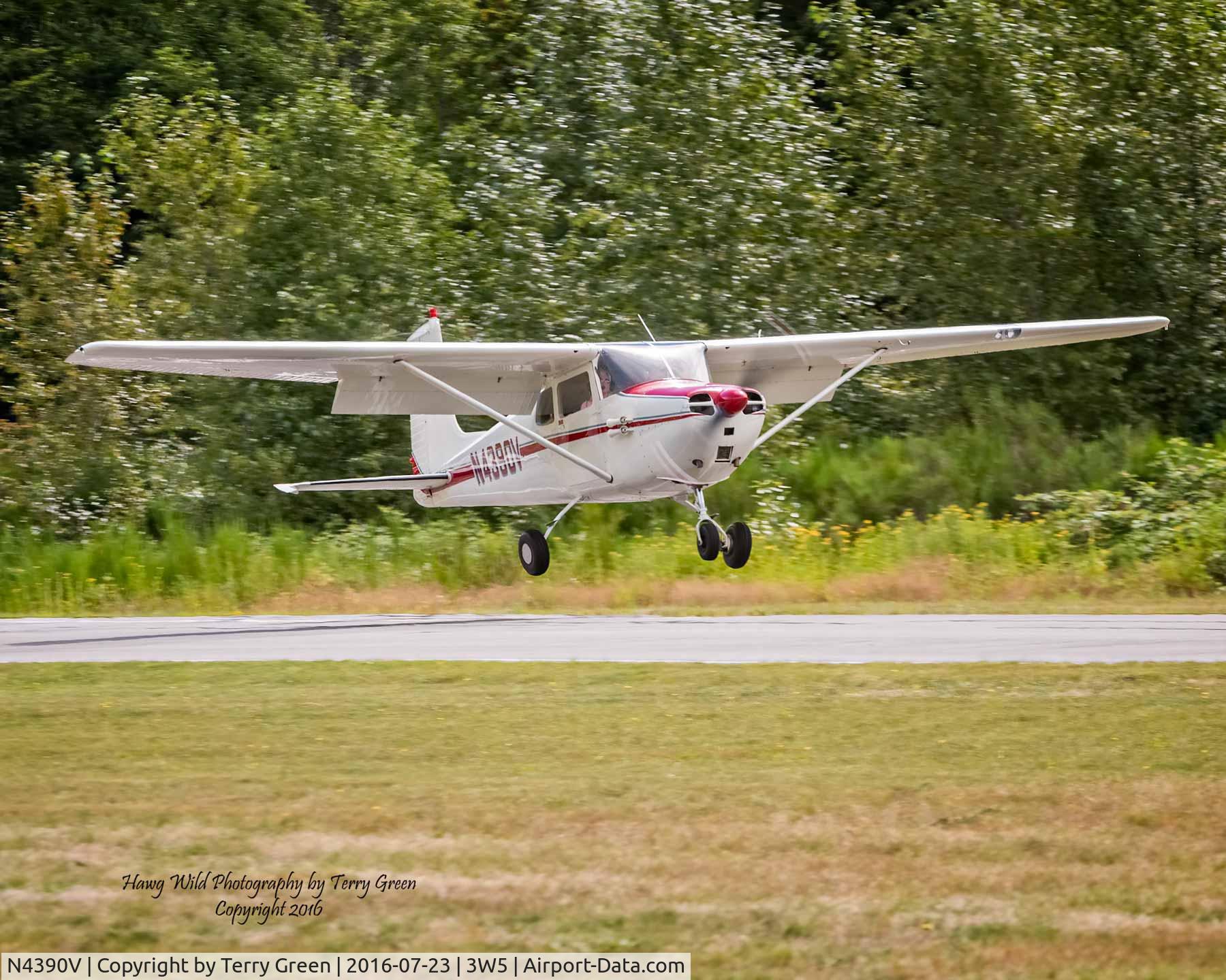 N4390V, 1956 Cessna 172 C/N 28741, 2016 North Cascades Vintage Aircraft Museum Fly-In Mears Field 3W5 Concrete Washington