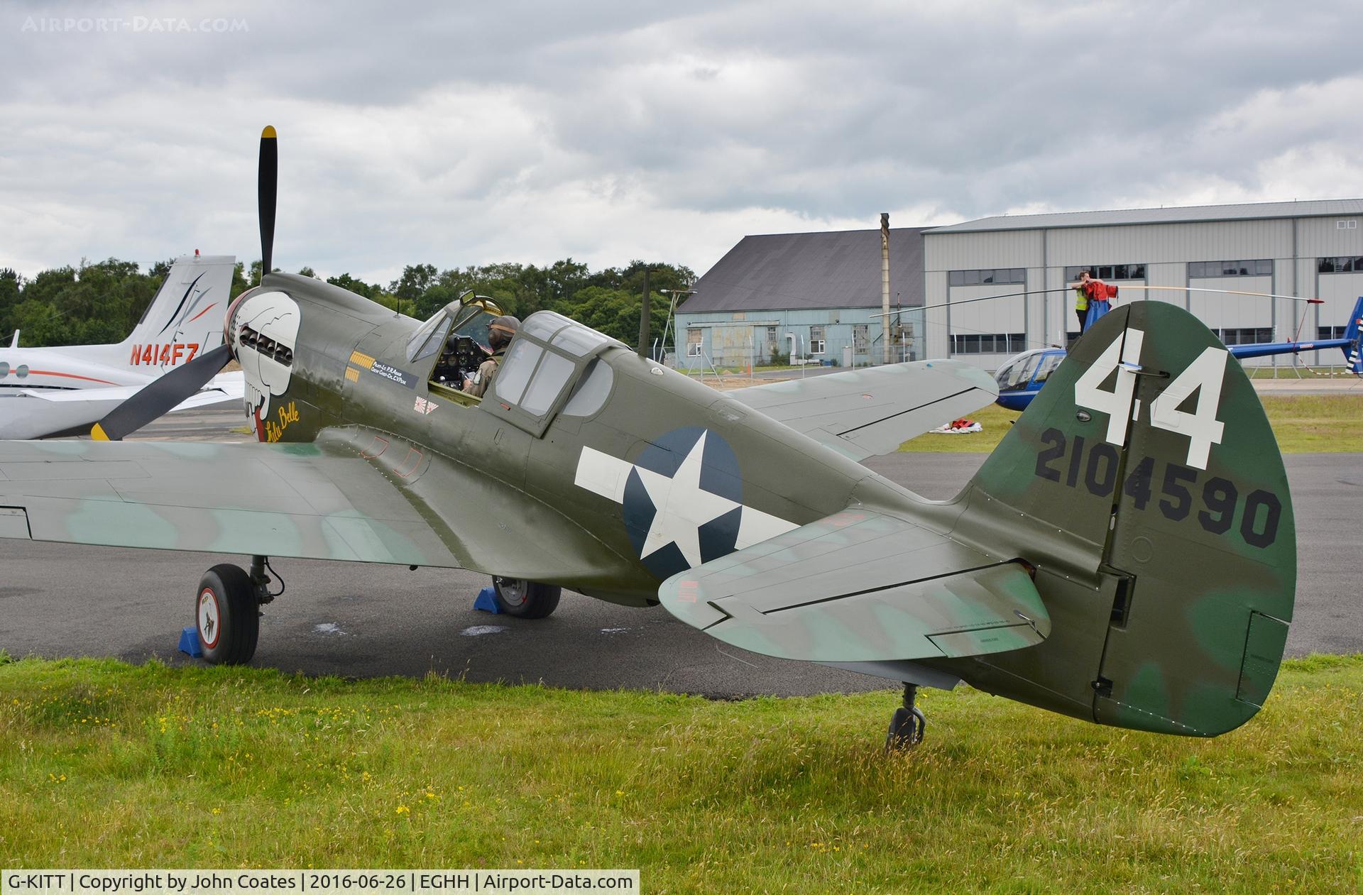 G-KITT, 1943 Curtiss P-40M Warhawk C/N 27490, Preparing to depart