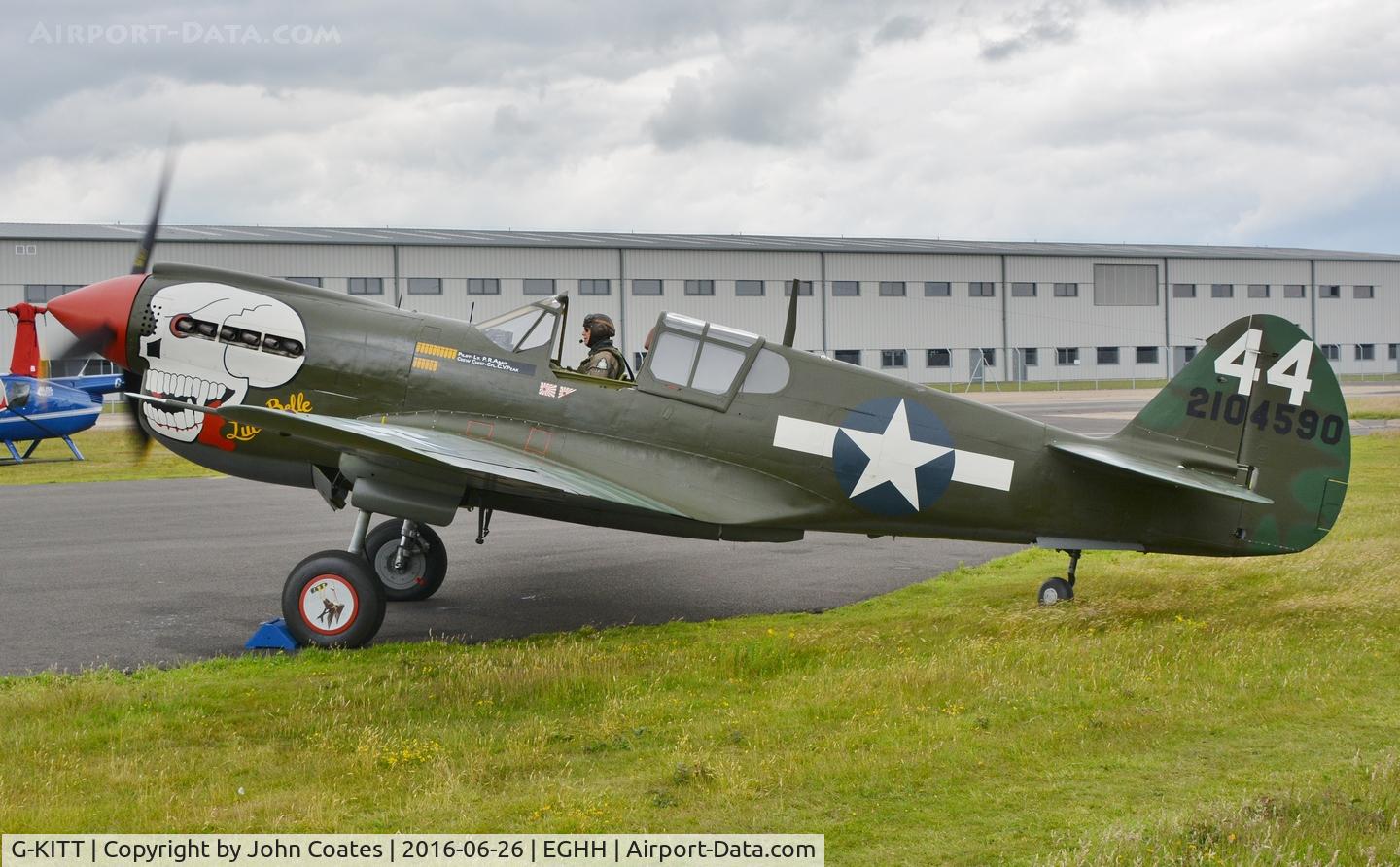 G-KITT, 1943 Curtiss P-40M Warhawk C/N 27490, About to depart