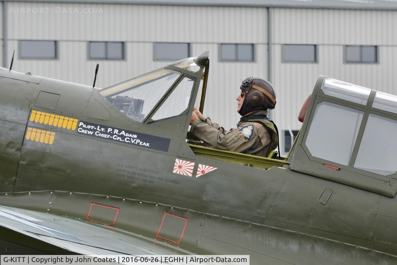G-KITT, 1943 Curtiss P-40M Warhawk C/N 27490, Just about to depart