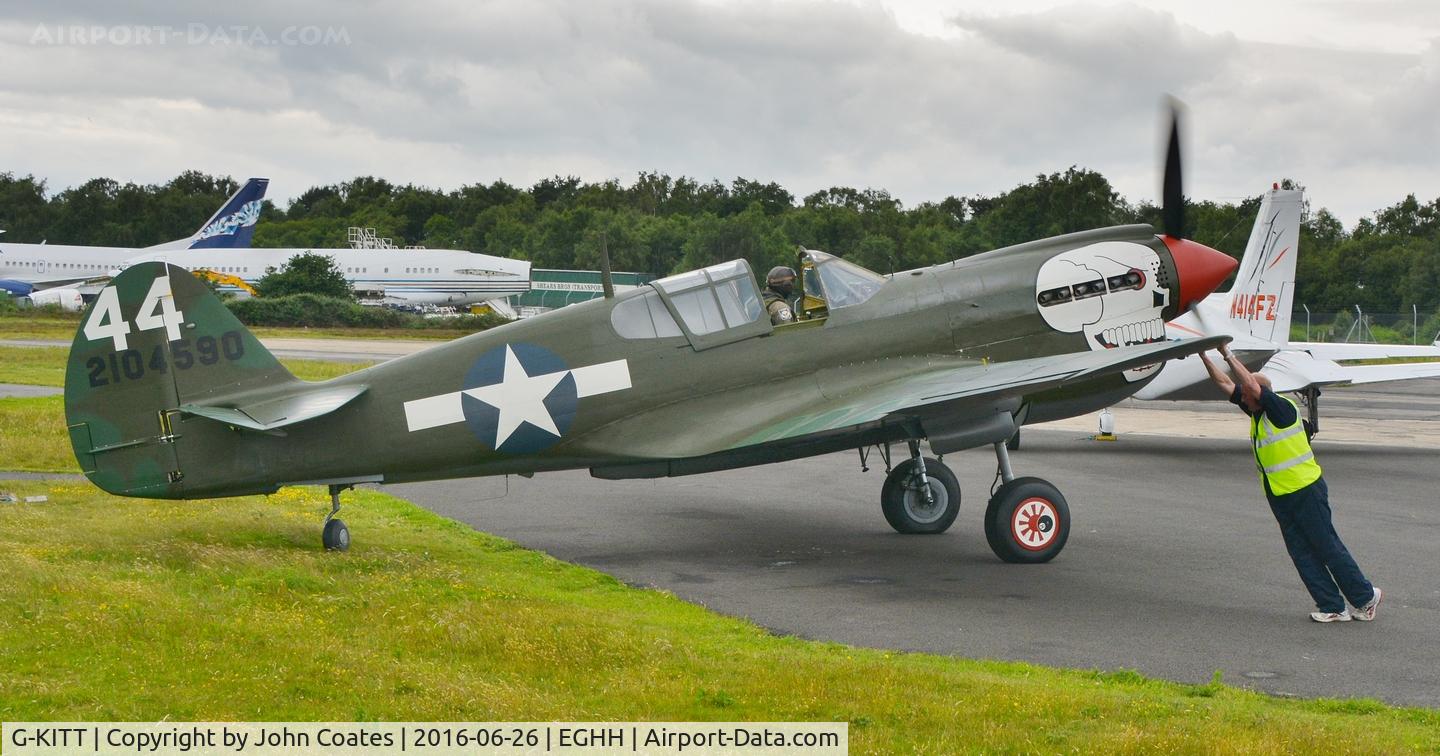 G-KITT, 1943 Curtiss P-40M Warhawk C/N 27490, A helping hand to about turn