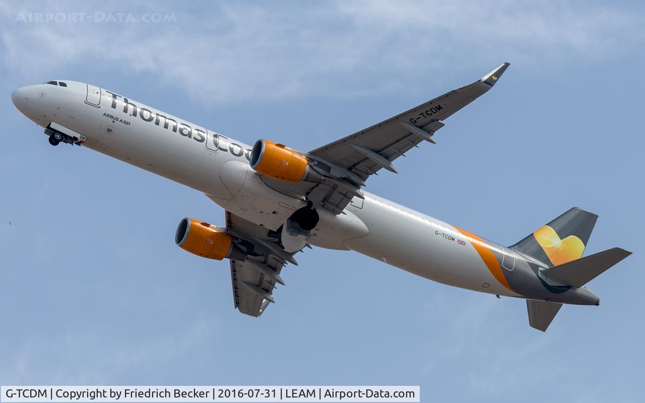 G-TCDM, 2016 Airbus A321-211 C/N 7003, departure via RW25