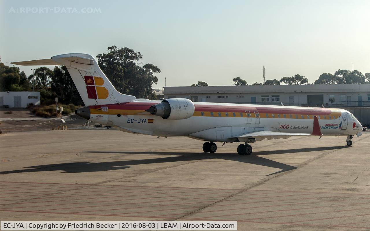 EC-JYA, 2006 Canadair CRJ-900ER (CL-600-2D24) C/N 15090, parked at Almeria IAP