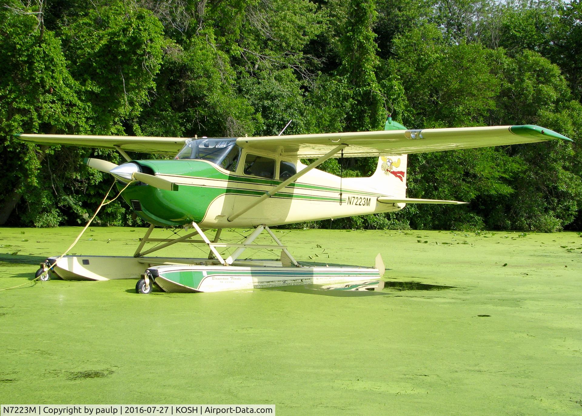 N7223M, 1958 Cessna 175 Skylark C/N 55523, AirVenture 2016. 