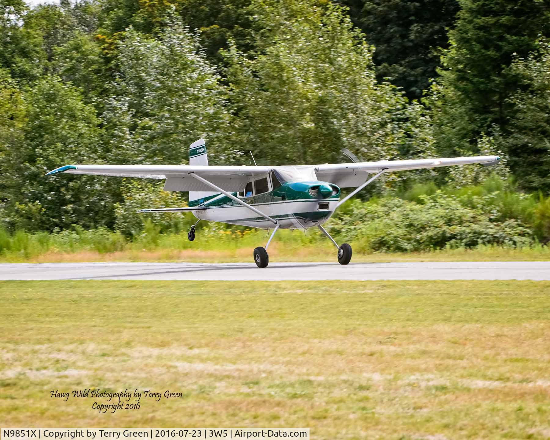 N9851X, 1961 Cessna 185 Skywagon C/N 185-0051, 2016 North Cascades Vintage Aircraft Museum Fly-In Mears Field 3W5 Concrete Washington