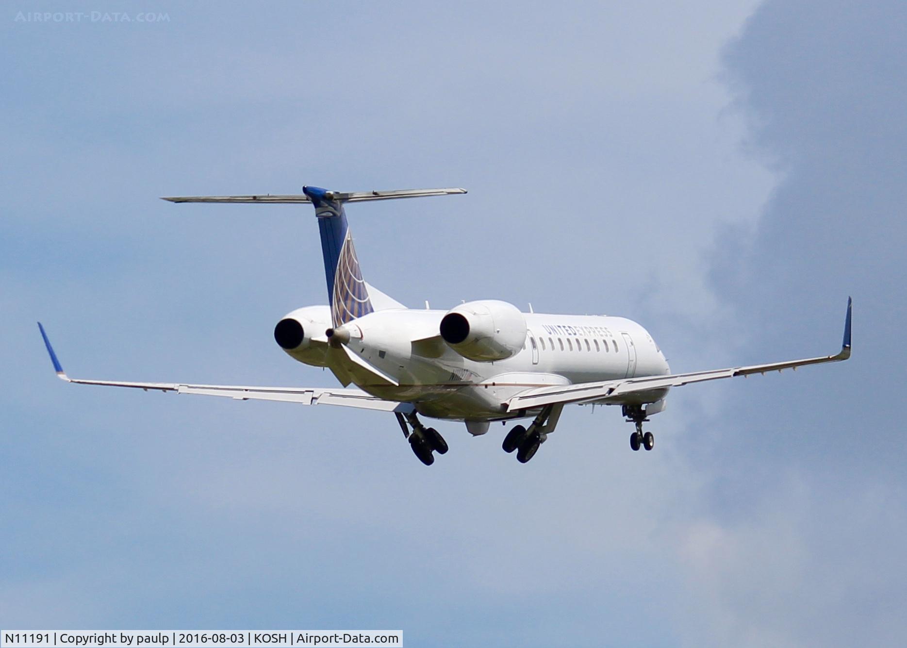 N11191, 2005 Embraer ERJ-145XR (EMB-145XR) C/N 14500935, At Shreveport Regional. Maintenance flight.