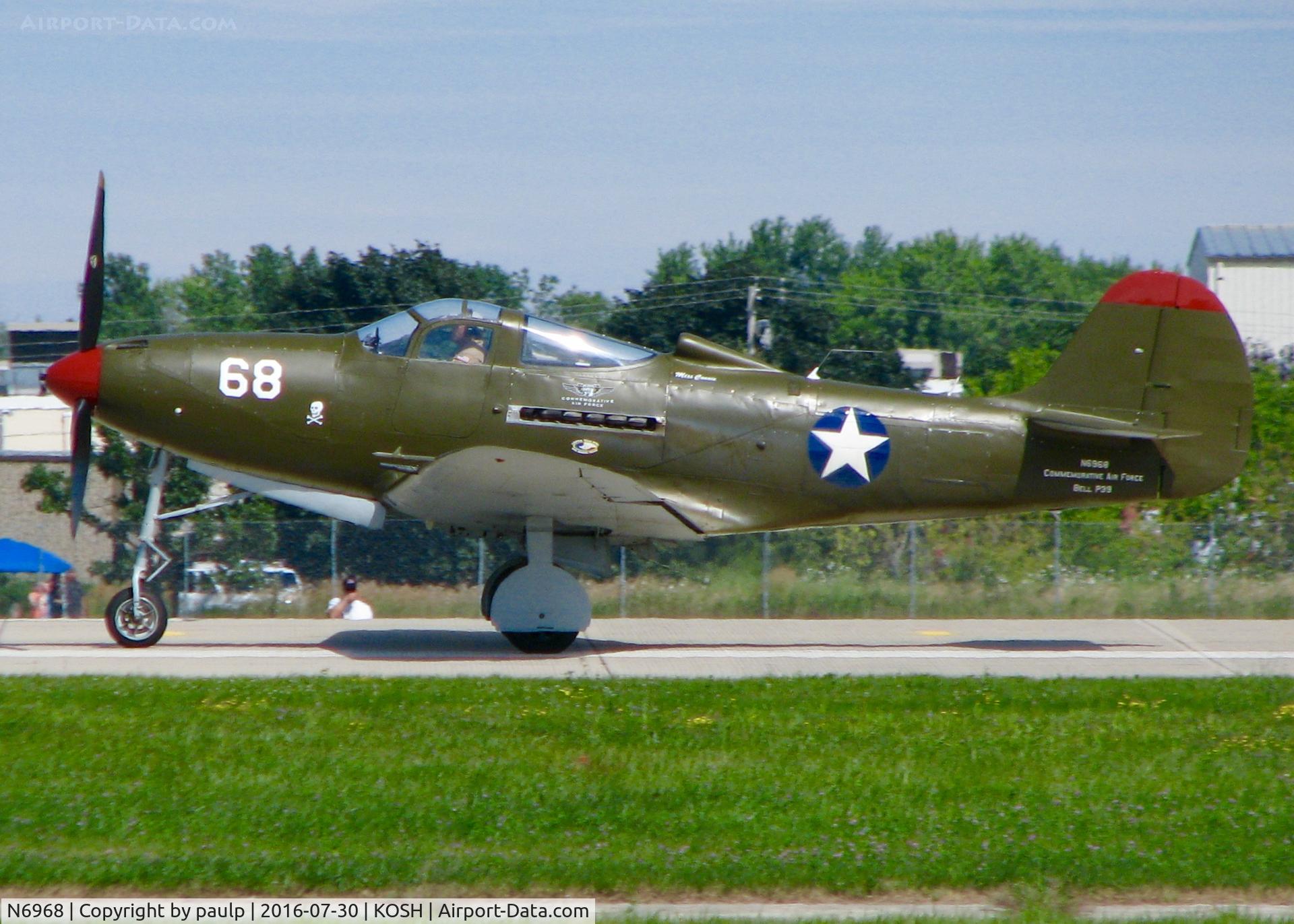 N6968, 1943 Bell P-39Q Airacobra C/N 219597, AirVenture 2016.
