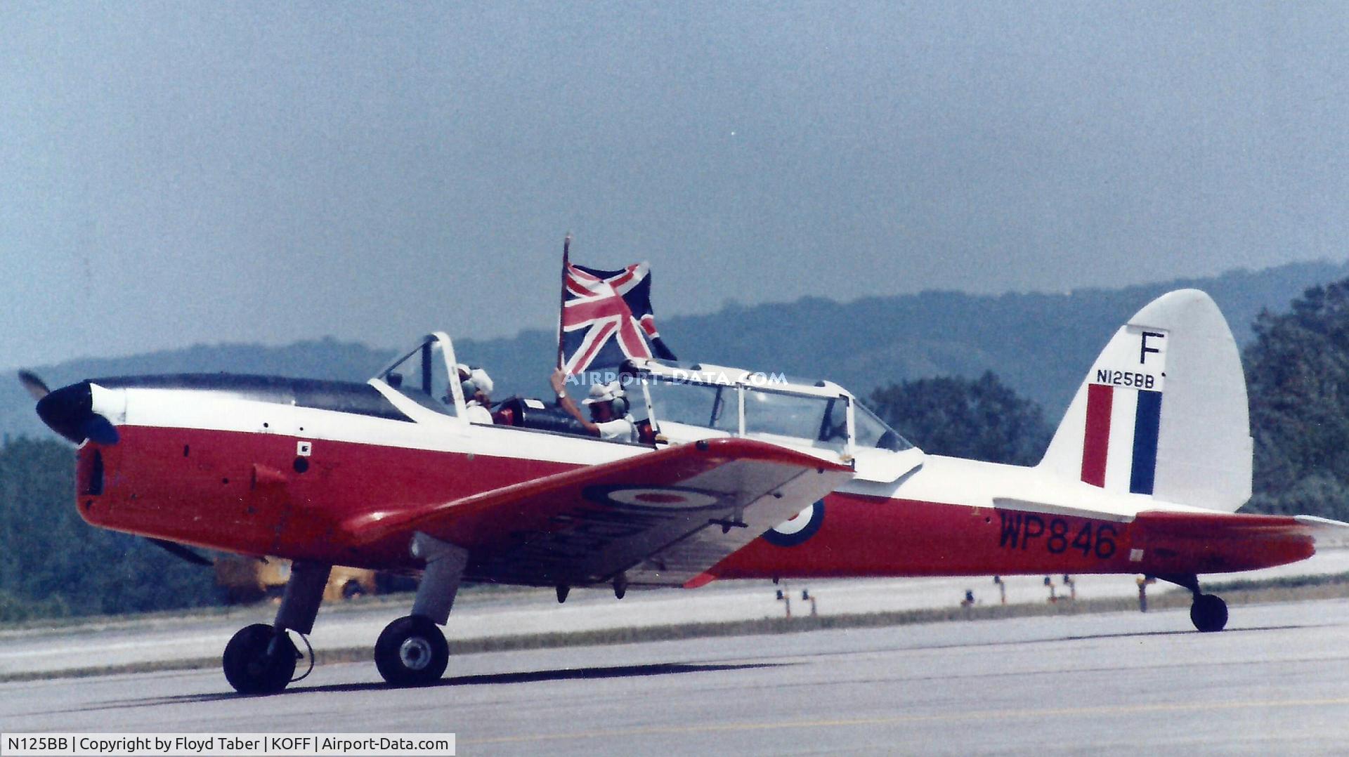 N125BB, 1952 De Havilland DHC-1 Chipmunk T.10 C/N C1/0730, OFFUTT Air Show in the 80s
