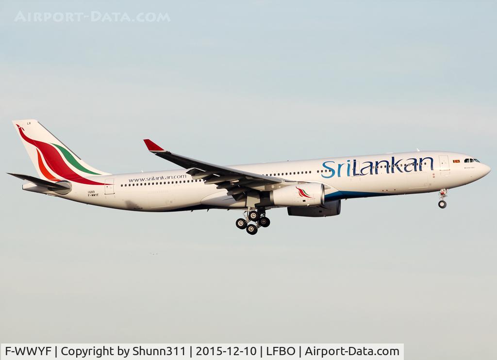 F-WWYF, 2015 Airbus A330-343 C/N 1689, C/n 1689 - To be 4R-ALR