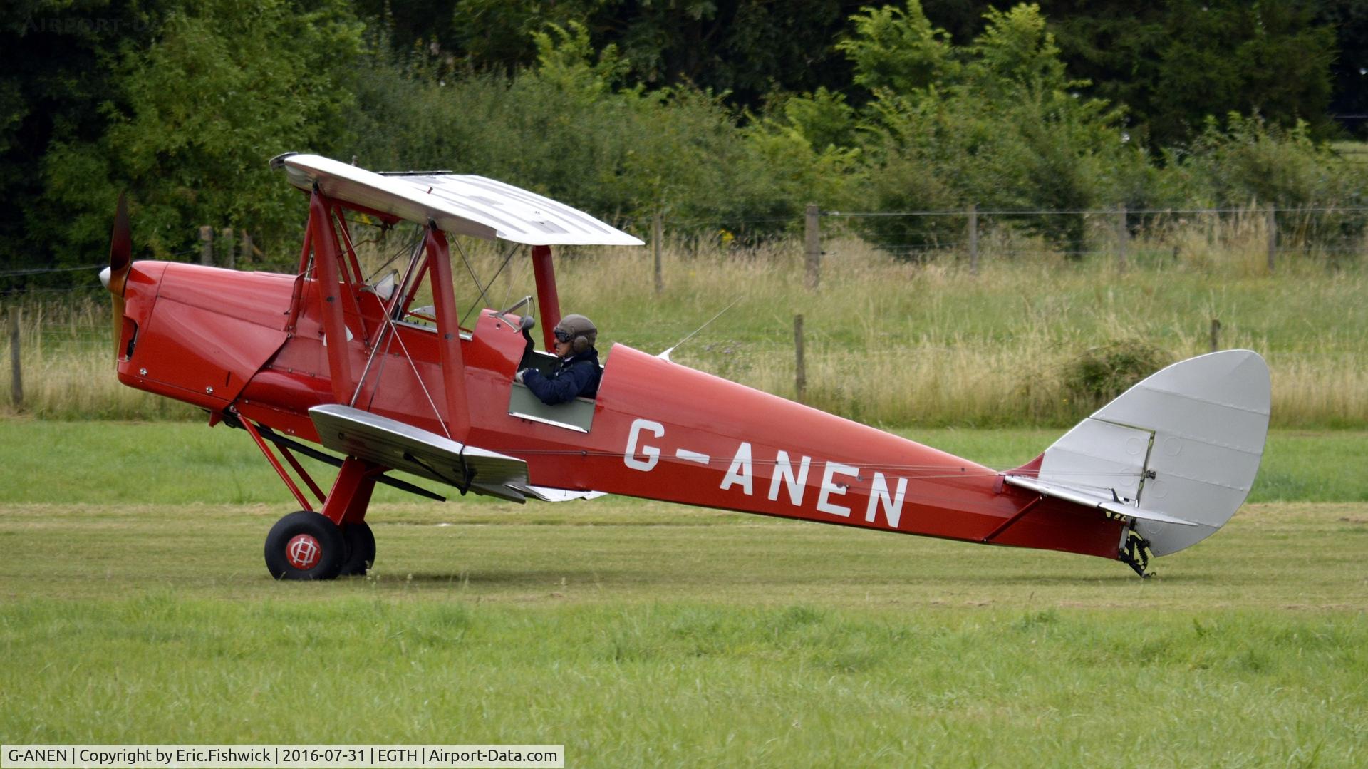 G-ANEN, 1942 De Havilland DH-82A Tiger Moth II C/N 85418, x. G-ANEN at 'A Gathering of Moths,' Old Warden Aerodrome, Beds.