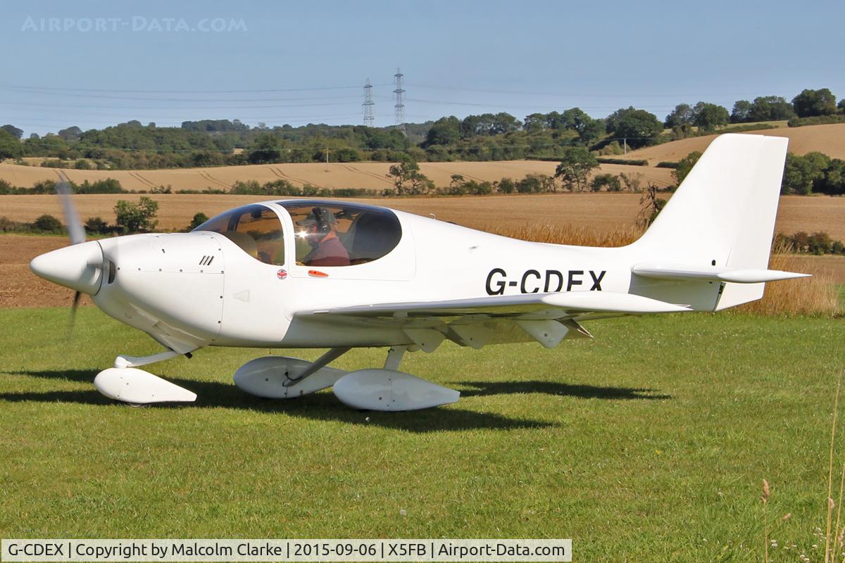 G-CDEX, 2004 Europa Tri Gear C/N PFA 247-12507, Europa Tri Gear, Fishburn Airfield, September 6th 2015.
