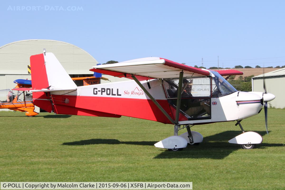 G-POLL, 2004 Best Off Skyranger 912(1) C/N BMAA/HB/290, Best Off Skyranger 912(1) heads off down the taxiway for a 26 take off, Fishburn Airfield, September 6th 2015.