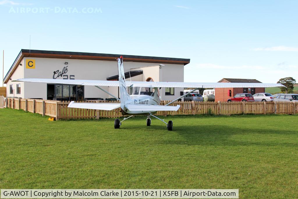 G-AWOT, 1968 Reims Cessna F150H C/N 0389, Reims F150H, an airfield resident, Fishburn Airfield, October 21st 2015.