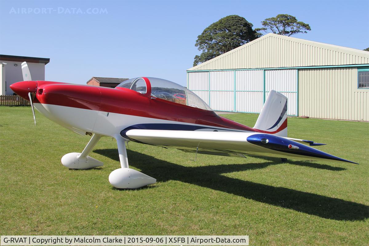 G-RVAT, 2009 Vans RV-8 C/N LAA 303-14928, Vans RV-8 at Fishburn Airfield, September 6th 2015.