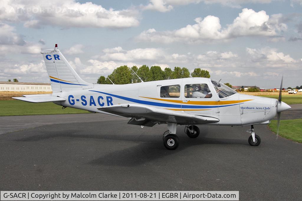 G-SACR, 1988 Piper PA-28-161 Cadet C/N 2841046, Piper PA-28-161 Cadet at The Real Aeroplane Company's Summer Fly-In, Breighton Airfield, August 21st 2011.