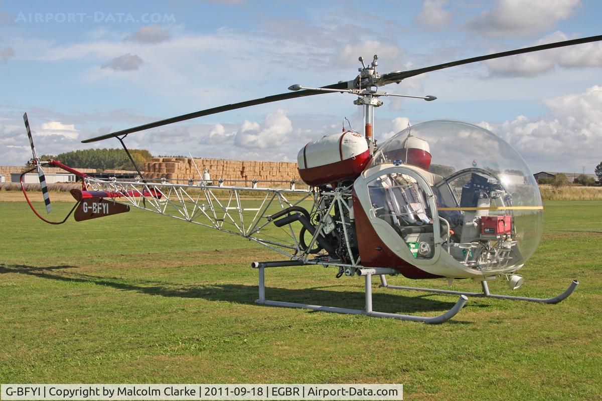G-BFYI, 1965 Westland 47G-3B-1 C/N WAN-17, Westland 47G-3B-1 at Breighton Airfield's Helicopter Fly-In, September 2011.