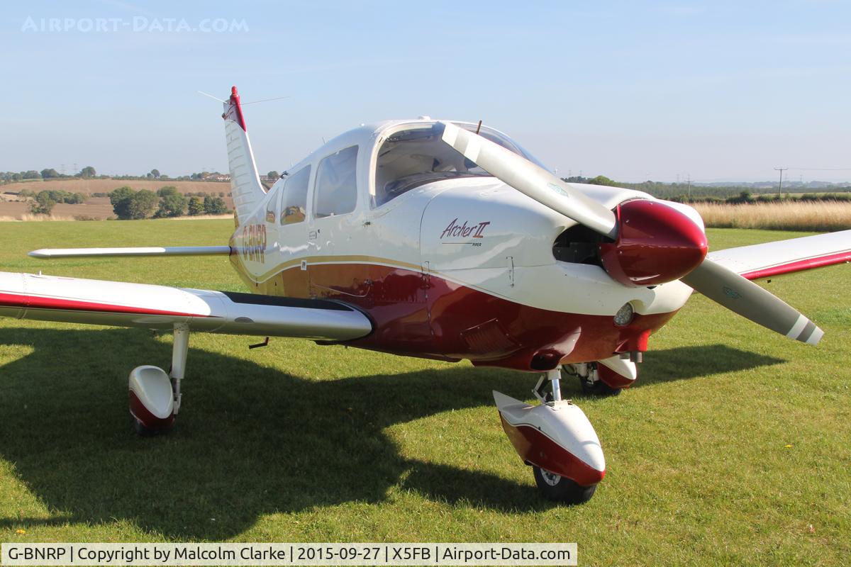 G-BNRP, 1977 Piper PA-28-181 Cherokee Archer II C/N 28-7790528, Piper PA-28-181 Cherokee Archer II at Fishburn Airfield, September 27th 2015.