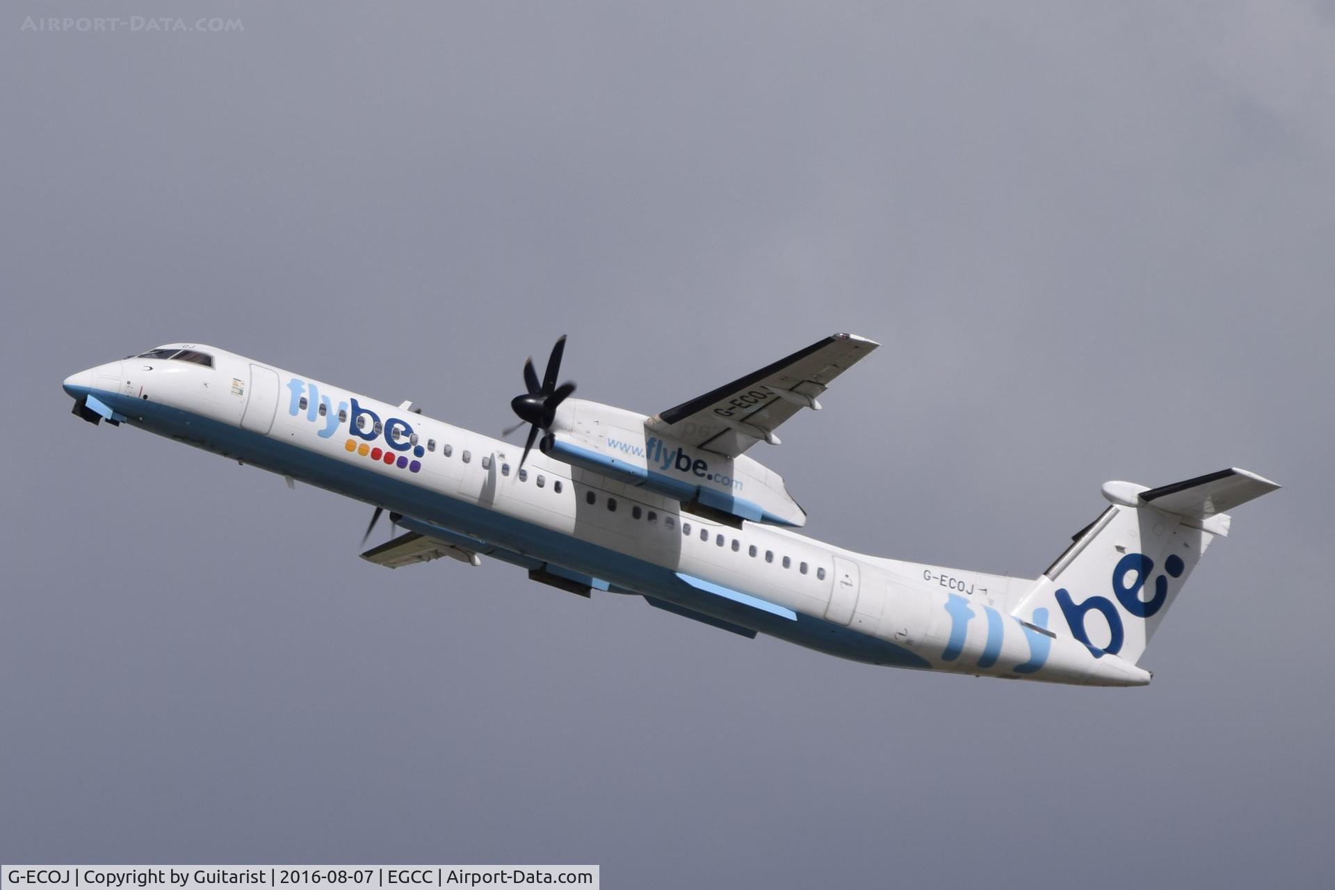 G-ECOJ, 2008 De Havilland Canada DHC-8-402Q Dash 8 C/N 4229, At Manchester