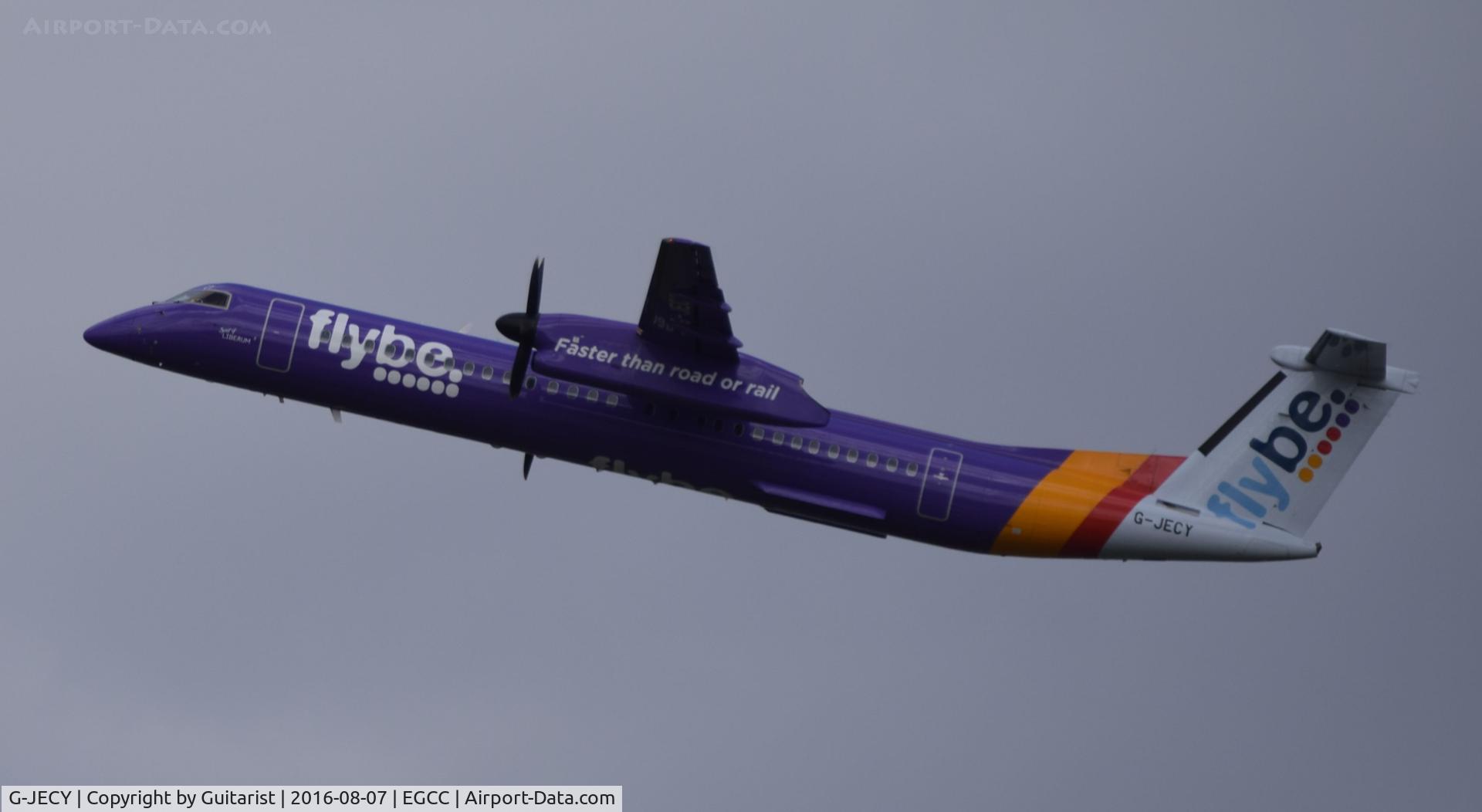 G-JECY, 2007 De Havilland Canada DHC-8-402Q Dash 8 C/N 4157, At Manchester
