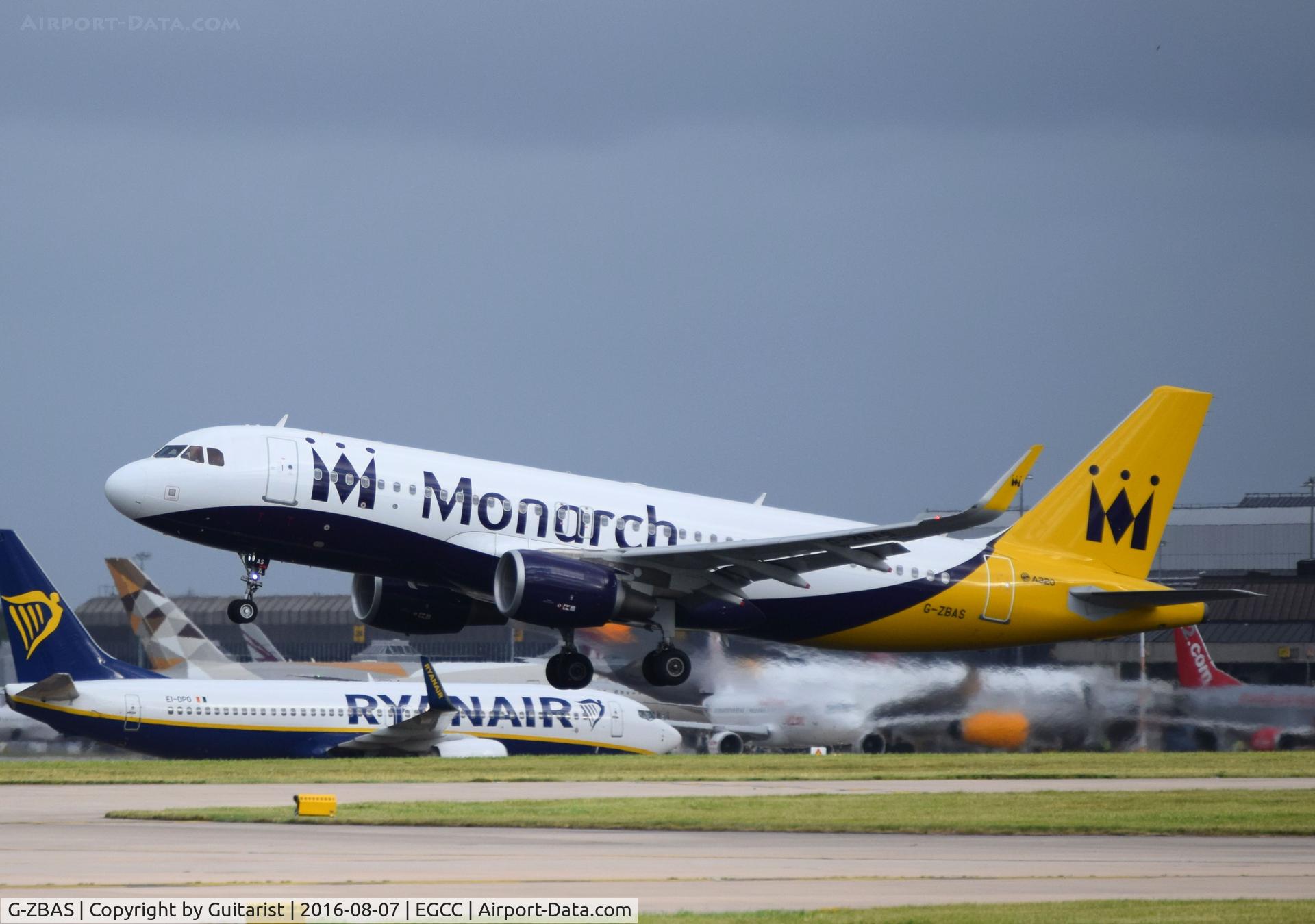G-ZBAS, 2015 Airbus A320-214 C/N 6550, At Manchester