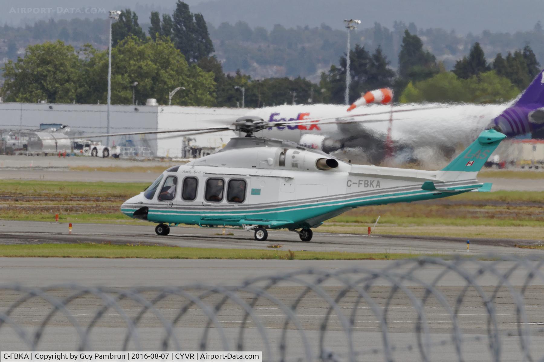 C-FBKA, 2006 Agusta AB-139 C/N 31037, Ready to depart