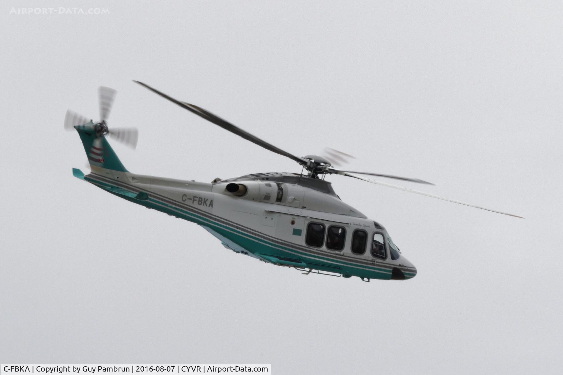 C-FBKA, 2006 Agusta AB-139 C/N 31037, Departing