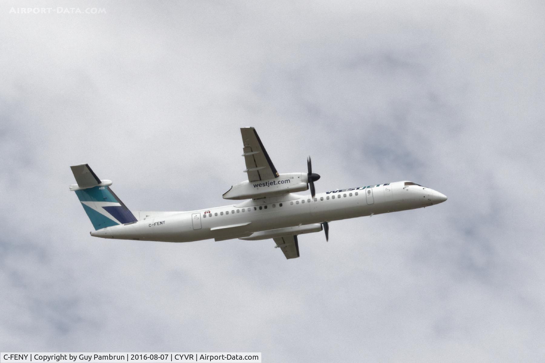 C-FENY, 2013 De Havilland Canada DHC-8-402 Dash 8 C/N 4447, Departing