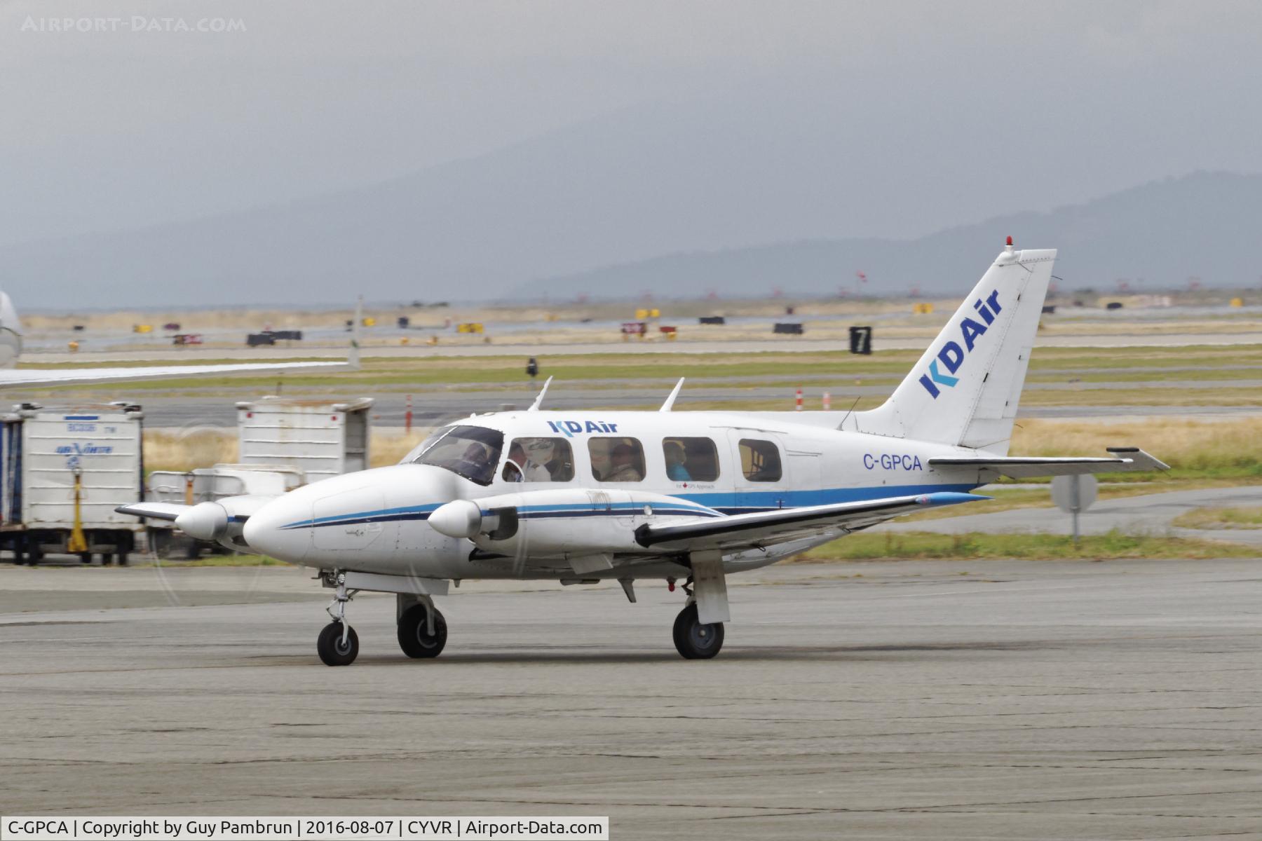 C-GPCA, 1969 Piper PA-31-310 Navajo C/N 31-42, Departing