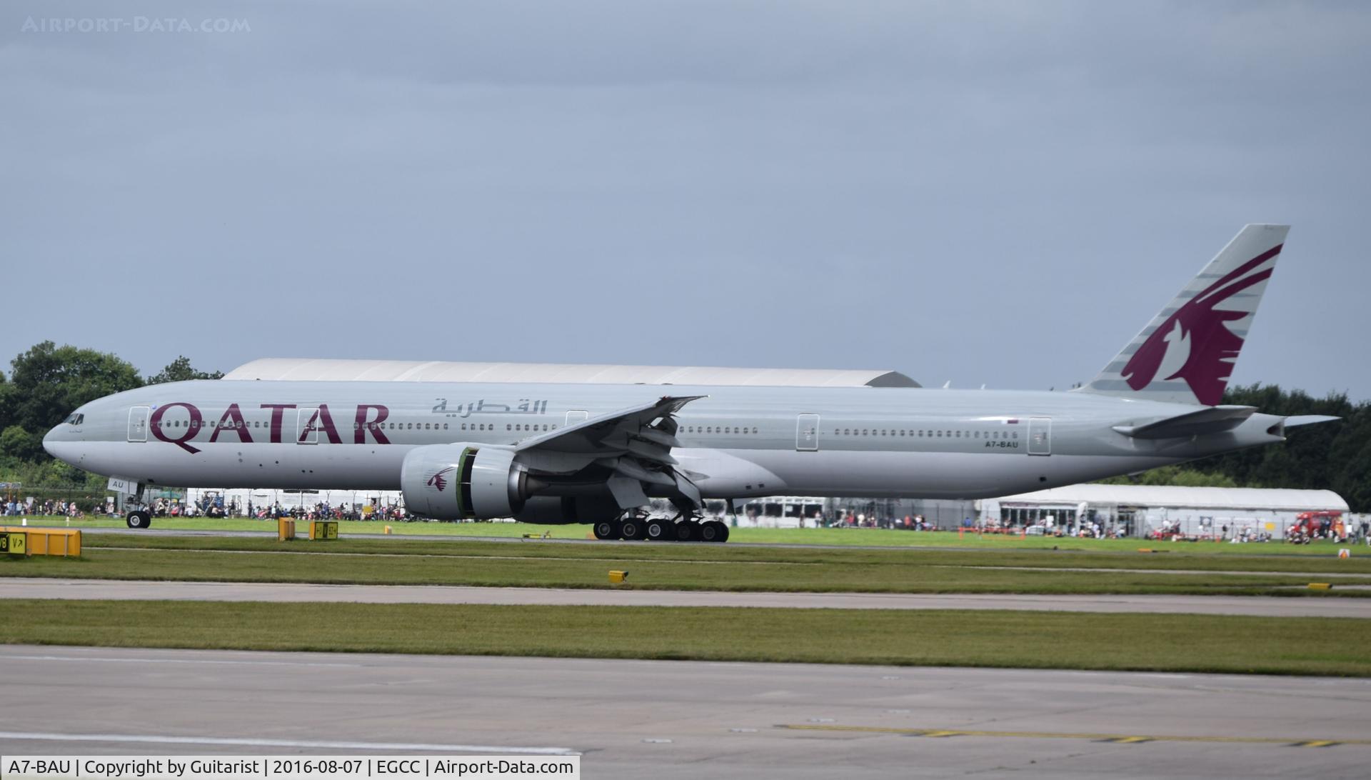 A7-BAU, 2013 Boeing 777-3DZ/ER C/N 41739, At Manchester
