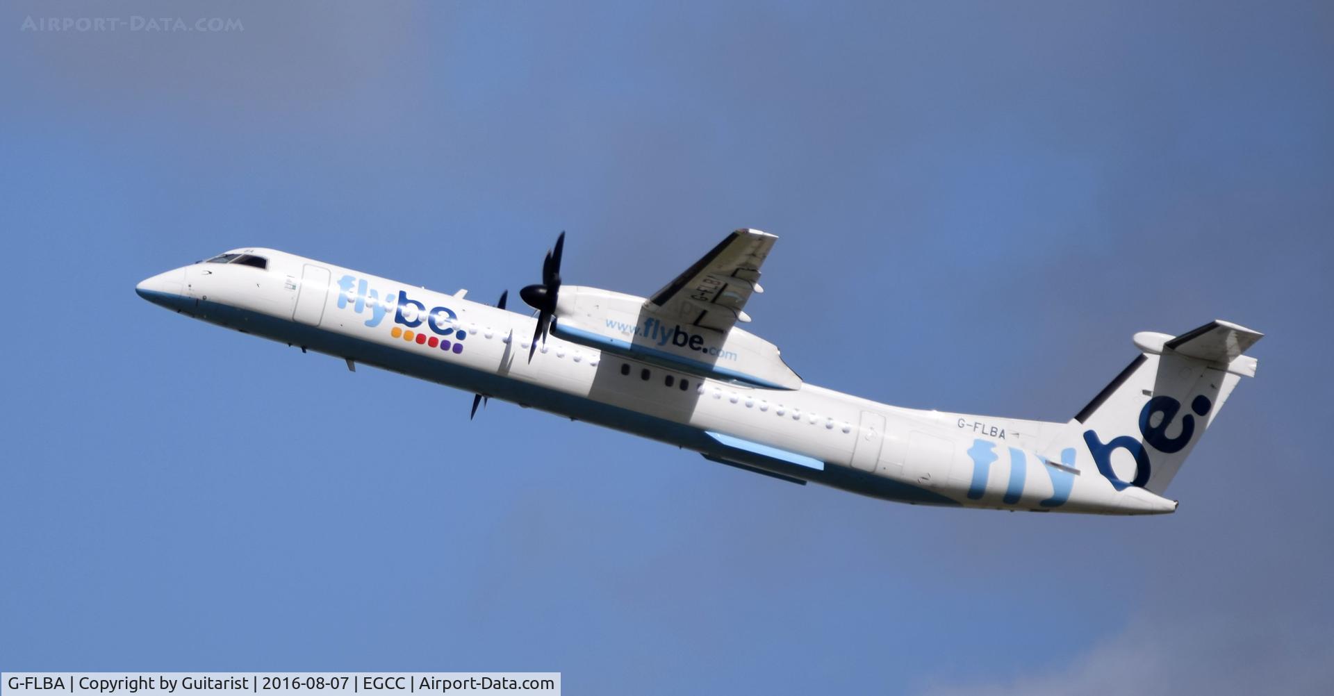 G-FLBA, 2009 De Havilland Canada DHC-8-402Q Dash 8 C/N 4253, At Manchester