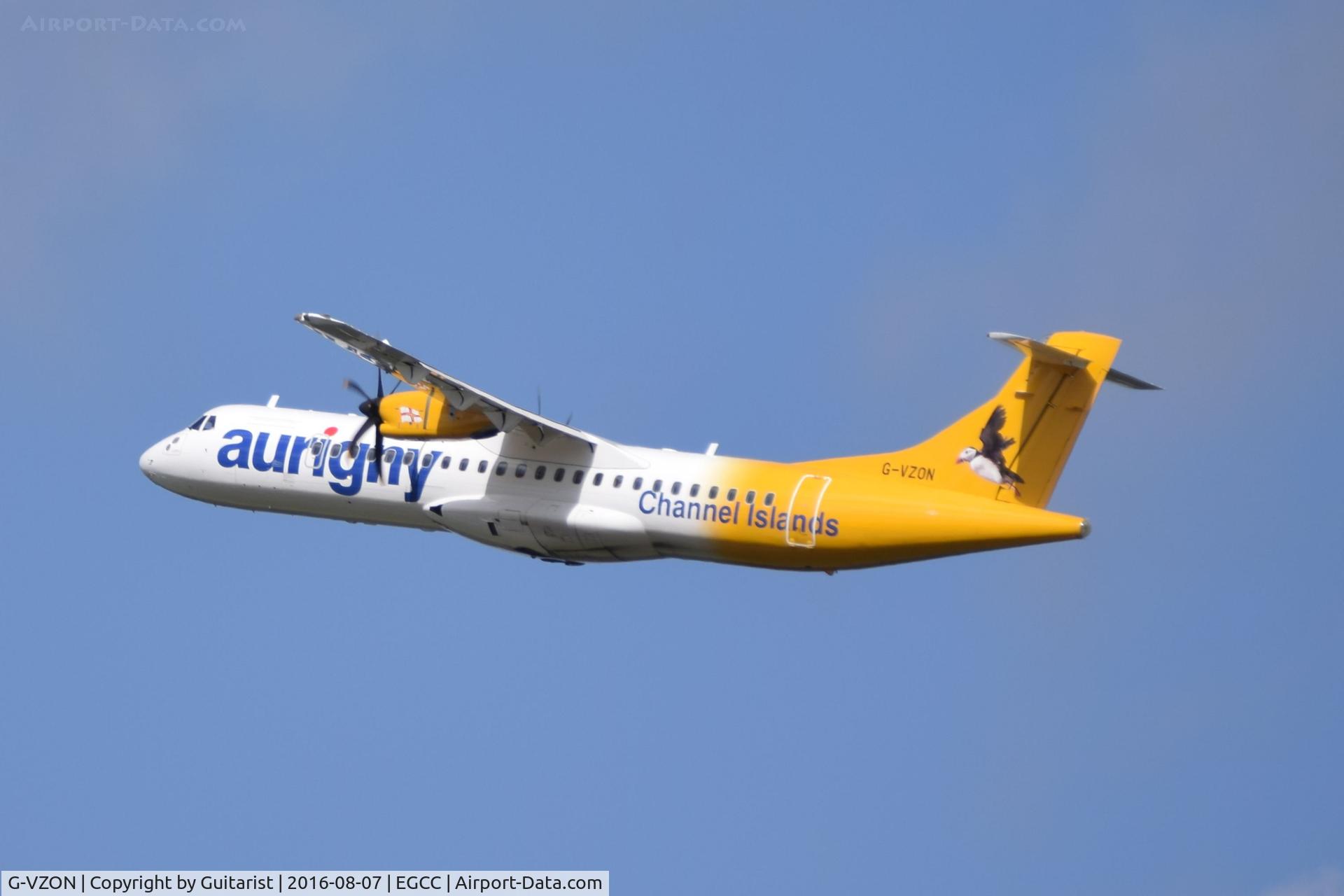 G-VZON, 2009 ATR 72-212A C/N 853, At Manchester