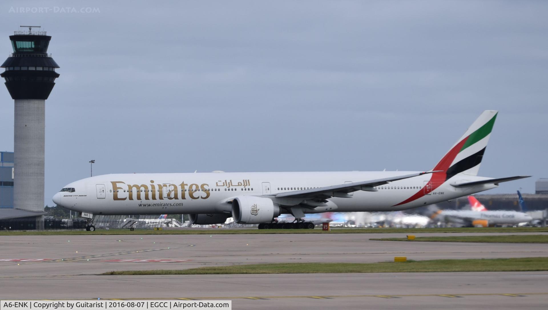 A6-ENK, 2013 Boeing 777-31H/ER C/N 38991, At Manchester