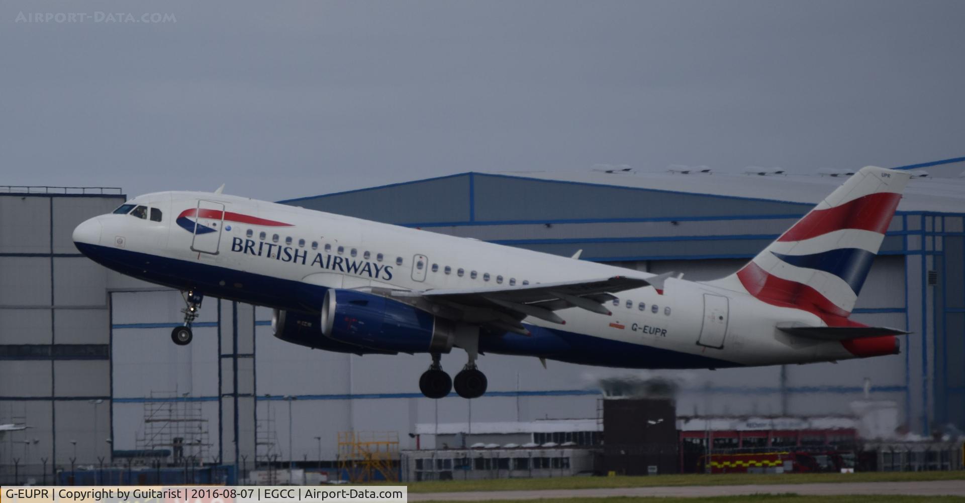 G-EUPR, 2000 Airbus A319-131 C/N 1329, At Manchester