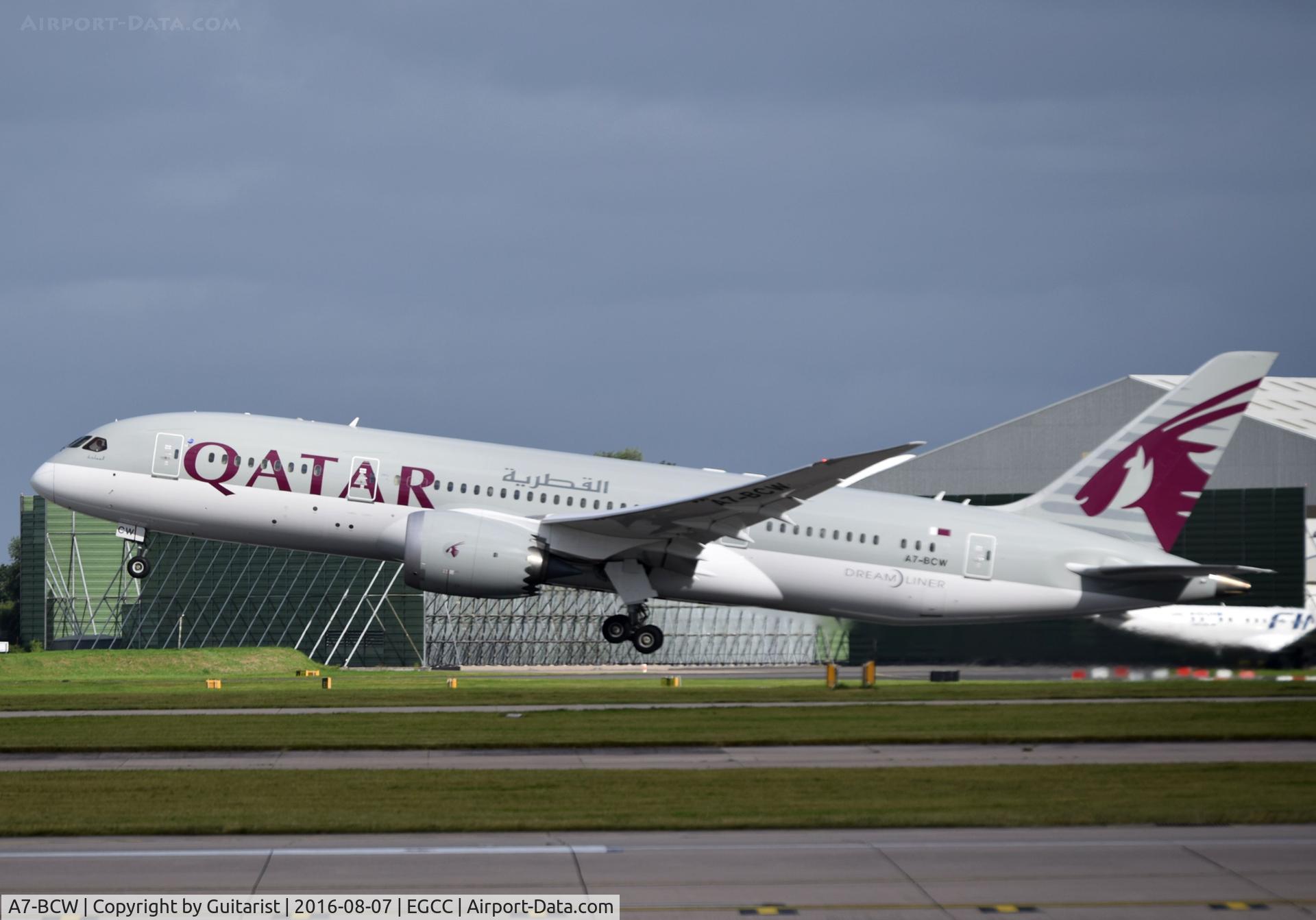A7-BCW, 2015 Boeing 787-8DZ Dreamliner C/N 38341, At Manchester