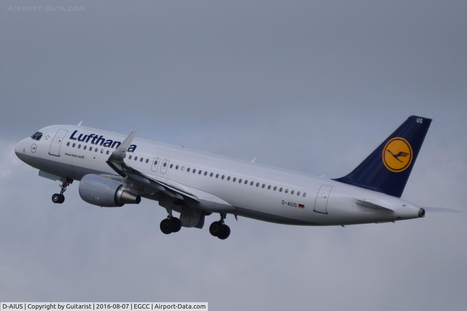 D-AIUS, 2016 Airbus A320-214 C/N 7024, At Manchester