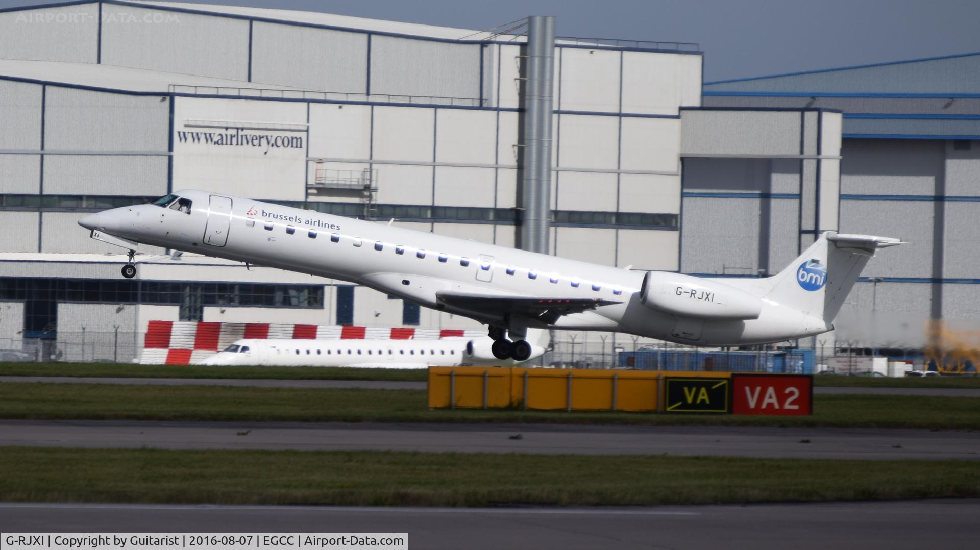 G-RJXI, 2001 Embraer EMB-145EP (ERJ-145EP) C/N 145454, At Manchester